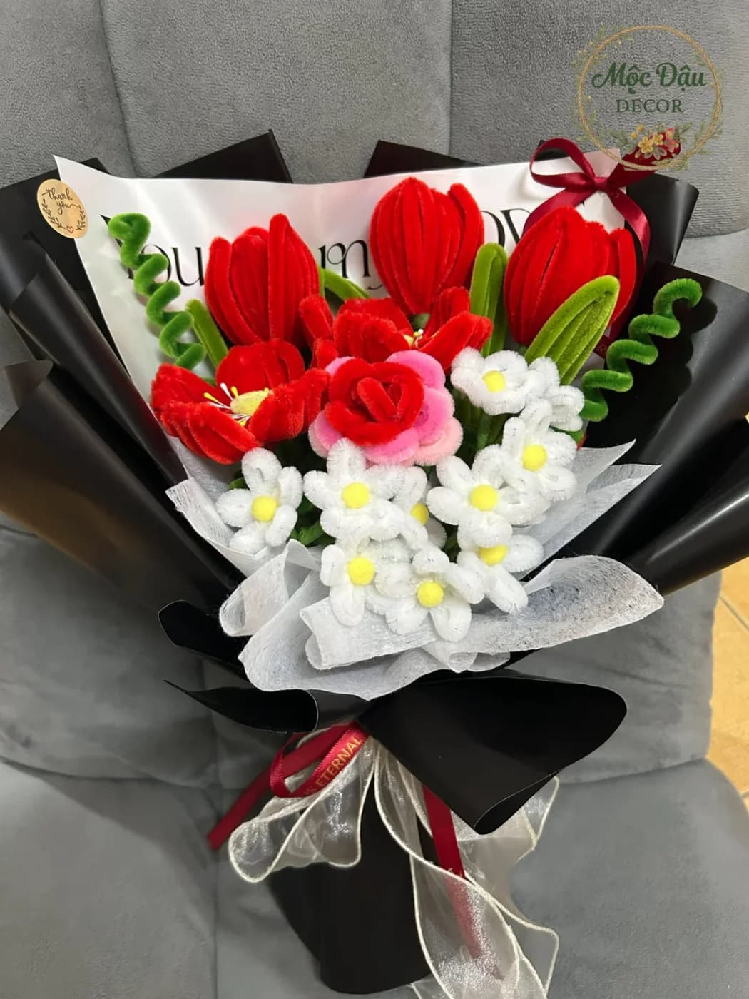 Bó hoa tulip đỏ