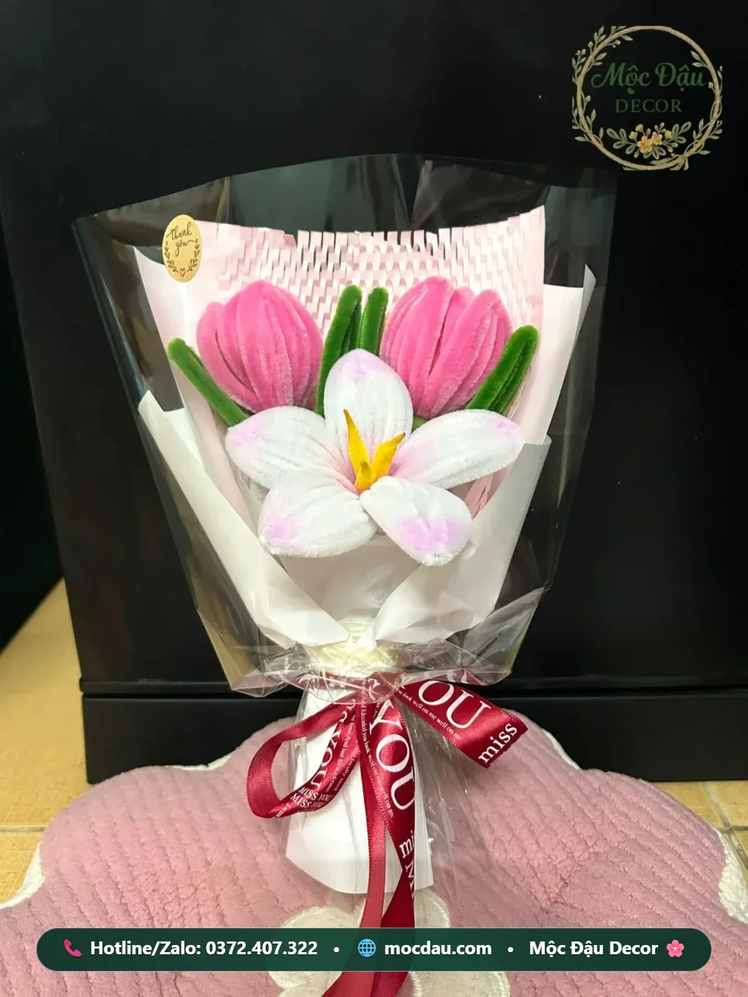 Bắt Trend Làm Hoa Tulip Kẽm Nhung Đón Dịp 20/10/2026